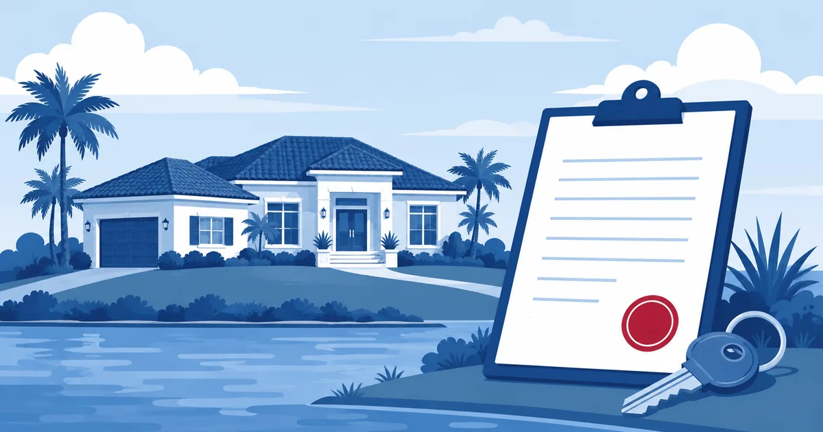 Florida home near rising water, illustrating the flood disclosure a seller must give a buyer